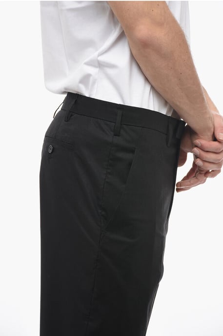JAMIE-broek met normale taille en slanke pasvorm in zwart - Image 3
