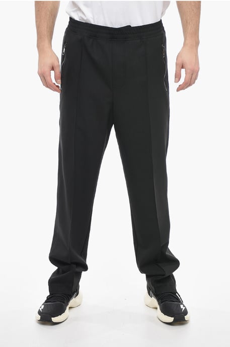 Losse LOUIS-broek met elastische tailleband in zwart - Image 1