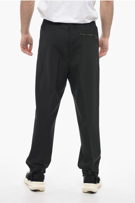 Losse LOUIS-broek met elastische tailleband in zwart - Image 2