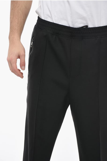 Losse LOUIS-broek met elastische tailleband in zwart - Image 3