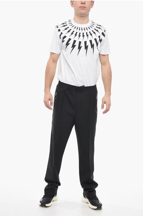 Losse LOUIS-broek met elastische tailleband in zwart - Image 4