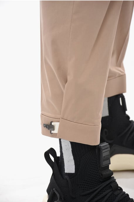 Slim Fit BARRETT METAL-broek met verstelbare enkels in bruin - Image 3