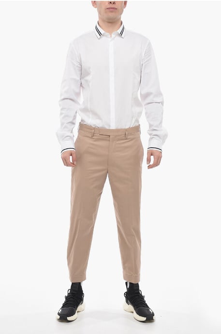 Slim Fit BARRETT METAL-broek met verstelbare enkels in bruin - Image 4