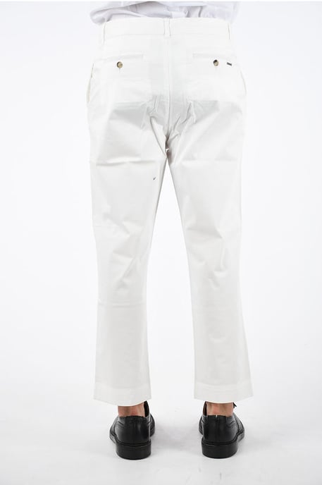 Stretch BOYFRIEND-broek in wit - Image 2