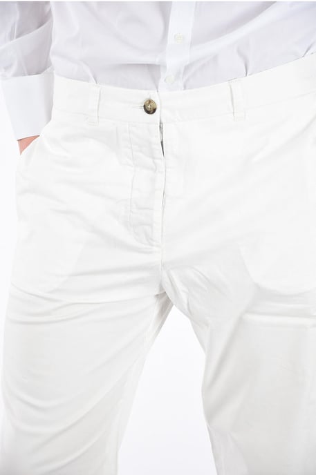 Stretch BOYFRIEND-broek in wit - Image 4