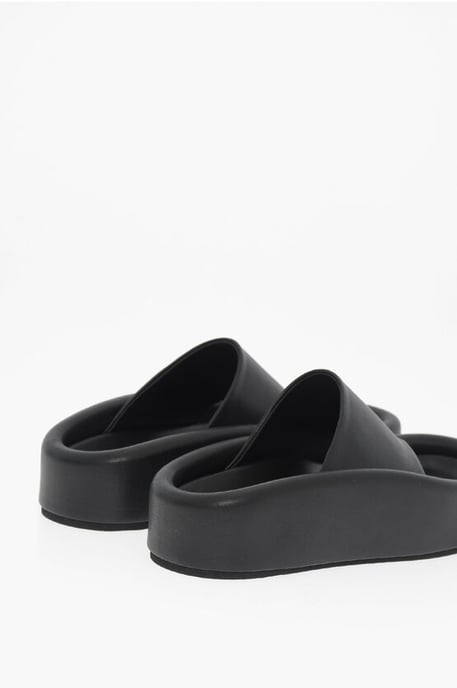 MM6 Kunstleren Teenslippers in Zwart - Image 2