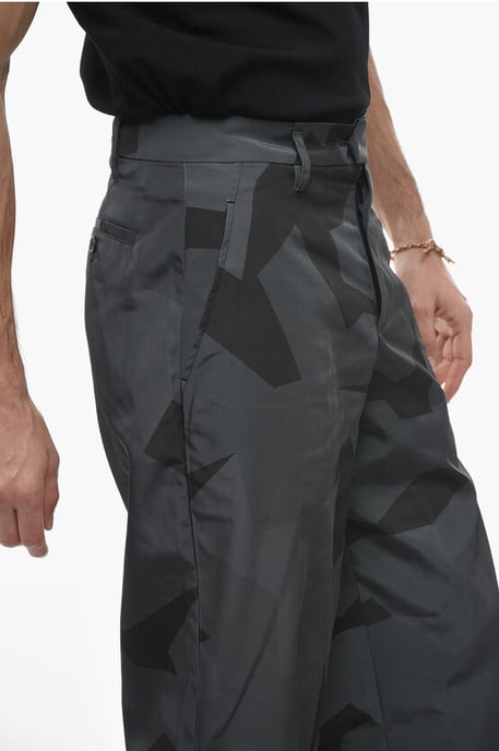 Losse camouflage LIAM-broek in zwart, grijs - Image 3