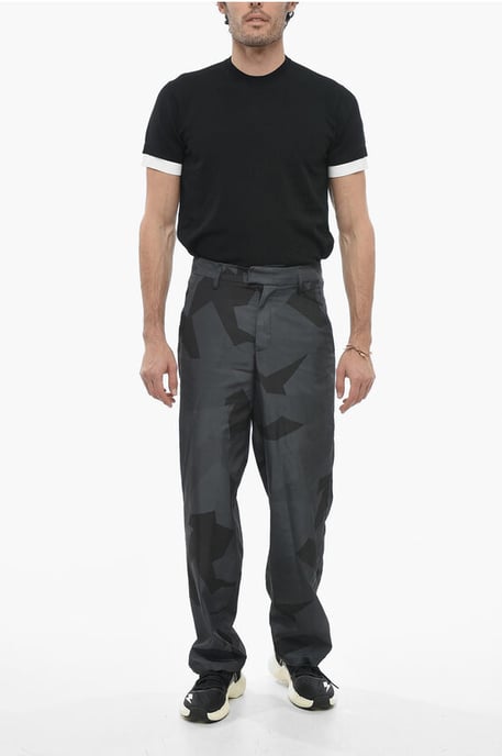 Losse camouflage LIAM-broek in zwart, grijs - Image 4