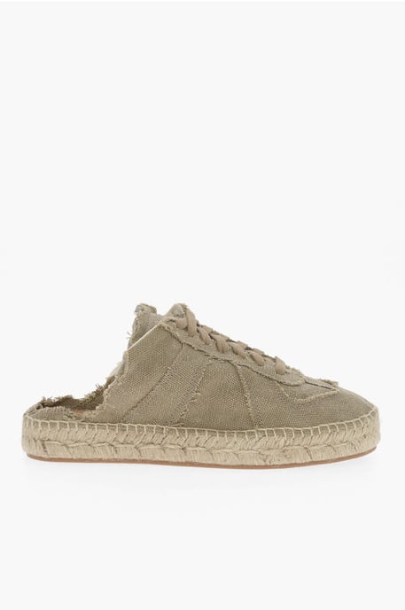 MM22 Open Back Katoenen Lage Sneakers in Groen - Image 3