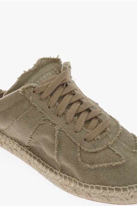 MM22 Open Back Katoenen Lage Sneakers in Groen - Image 4
