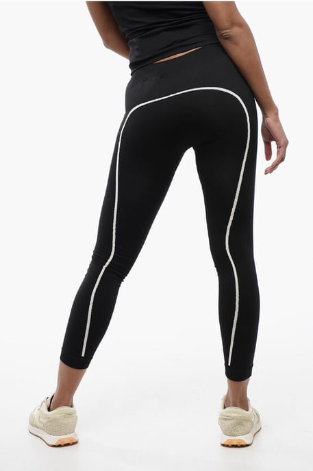 Naadloze legging van stretchnylon in zwart - Image 2