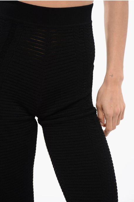 Opengebreide legging met hoge taille - Image 3