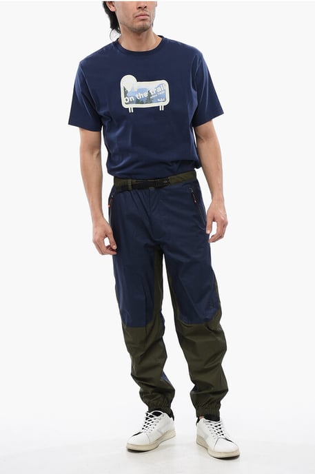 Tweekleurige SPRINGER-broek in Blu, Verde - Image 4