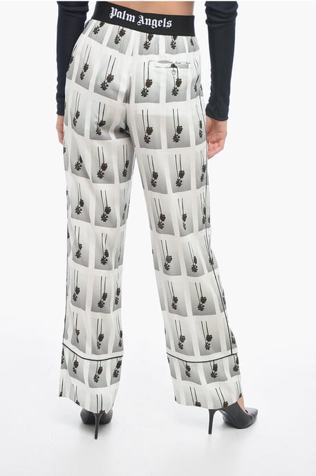 MIRAGE pyjamabroek met all-over logo in zwart en wit - Image 2