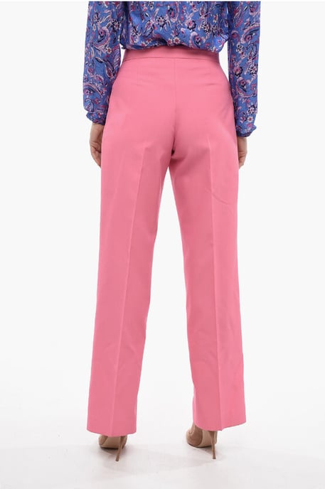 Geplooide MIAMI Wide-Fit Broek in Roze - Image 2