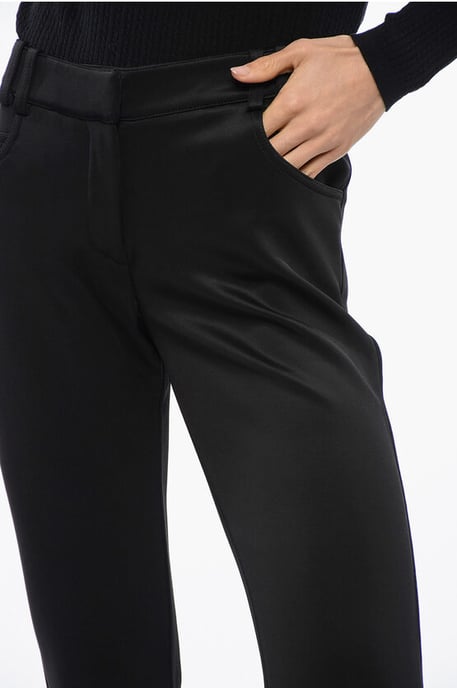 Flared-fit broek in zwart - Image 2