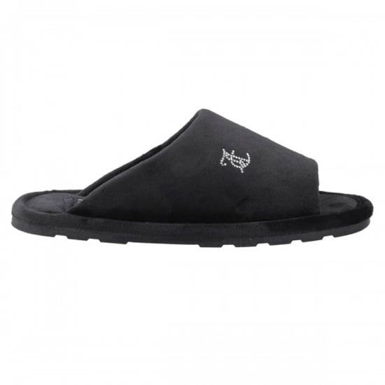 Juicy Couture Dames/Dames Vivien Gewatteerde Slippers (Zwart) - Image 1