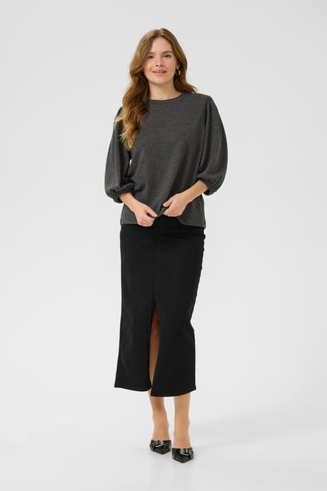 T-shirt met lange mouwen Regular fit black - Image 2