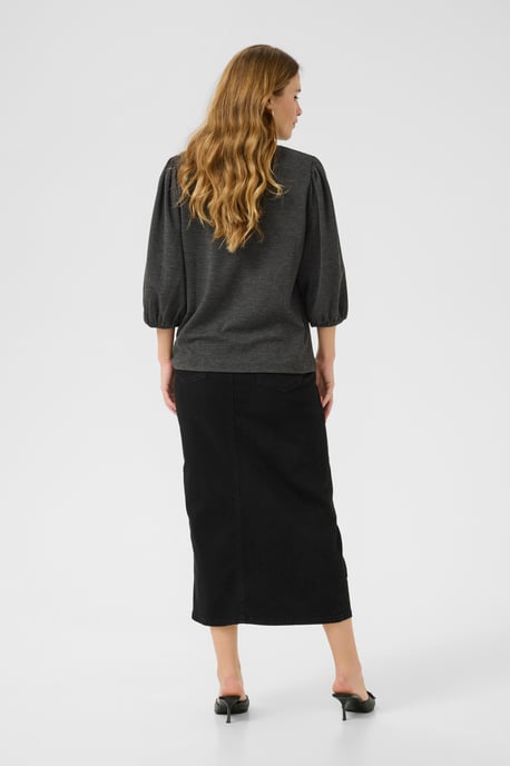 T-shirt met lange mouwen Regular fit black - Image 4