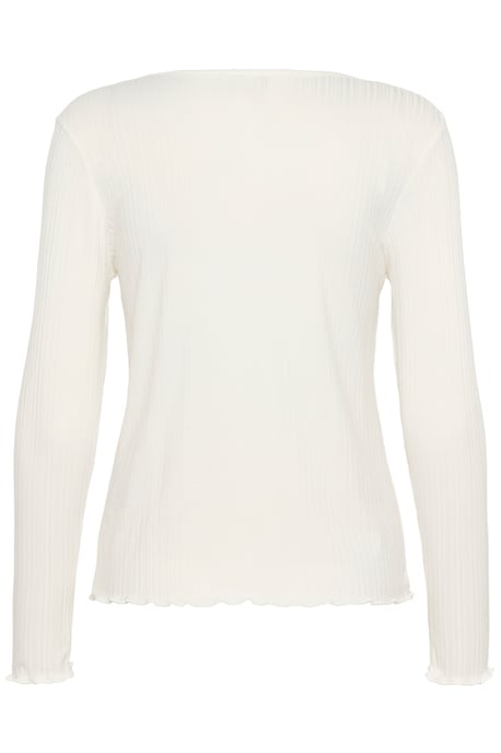 T-shirt met lange mouwen Regular fit white - Image 5