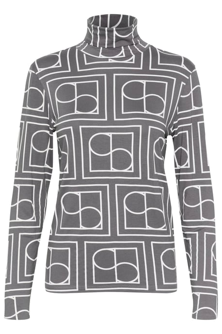 T-shirt met lange mouwen Regular fit dark grey - Image 4