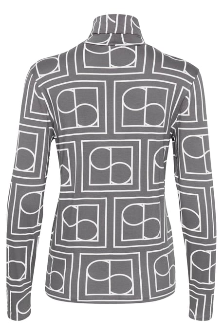 T-shirt met lange mouwen Regular fit dark grey - Image 5