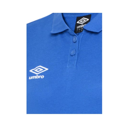 Umbro Dames/Dames Club Essential Poloshirt (Koningsblauw/Wit) - Image 3