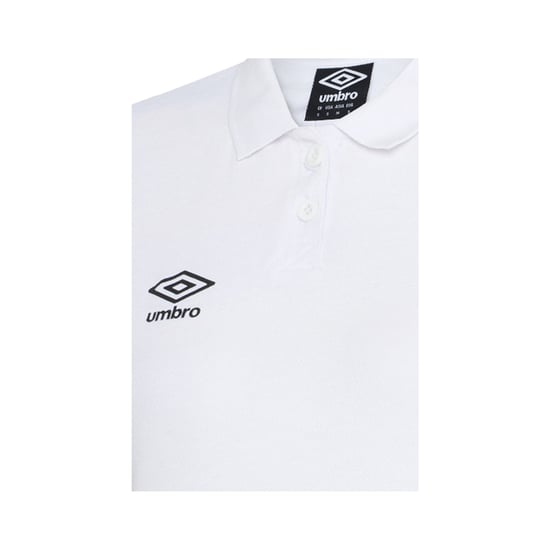 Umbro Dames/Dames Club Essential Poloshirt (Wit/zwart) - Image 3