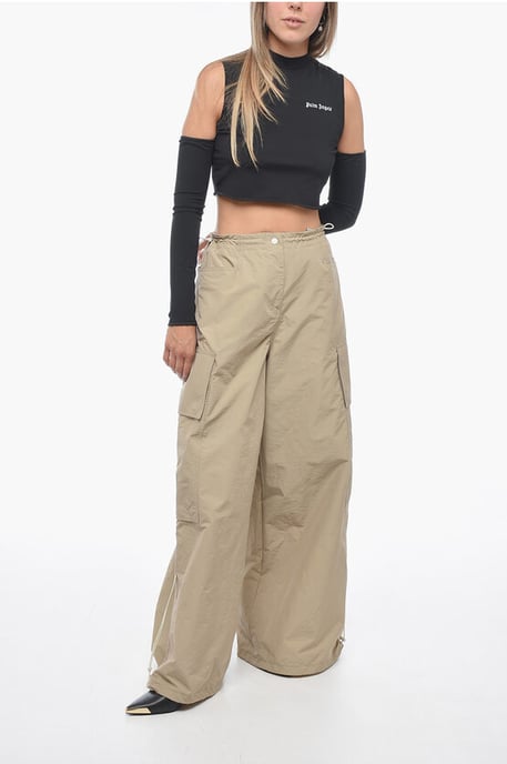 PARACHUTE Cargo-broek met wijde pijpen in beige - Image 4