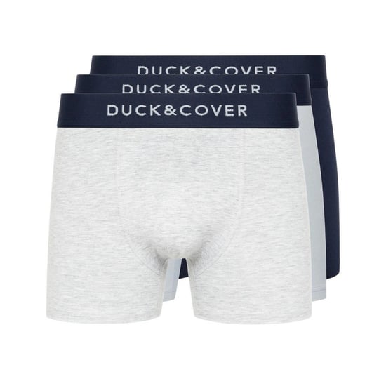 Duck and Cover Mannen Sagnet Boxer Shorts (Verpakking van 3) (Blauw/Wit/Grijs) - Image 1