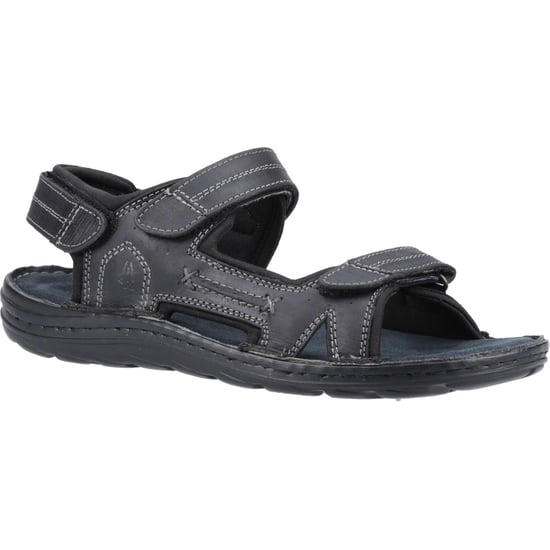 Hush Puppies Heren Alistair Leren Sandalen (Zwart) - Image 1