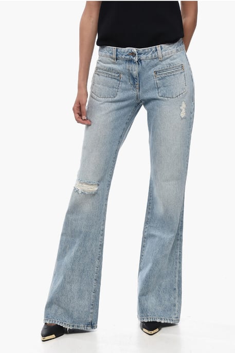 Licht gewassen Bootcut Fit Denim 29 cm in blauw - Image 1