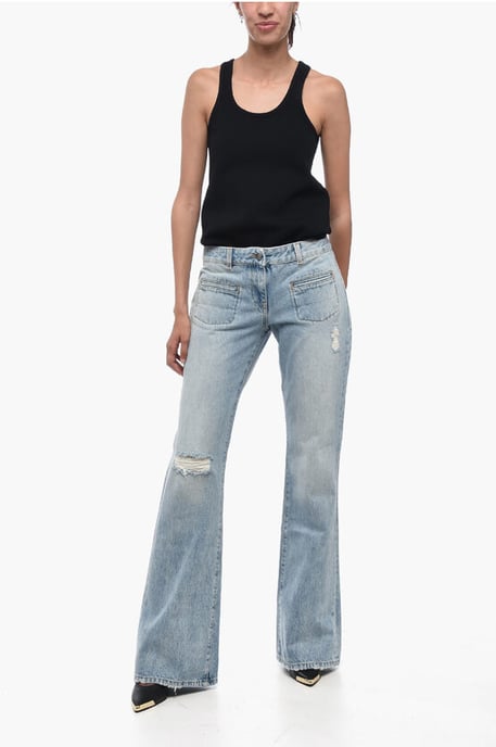 Licht gewassen Bootcut Fit Denim 29 cm in blauw - Image 4