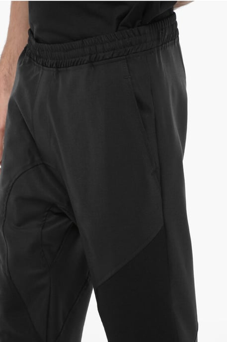 Slouch Fit Virgin Wool Blend Casual Broek in Zwart - Image 3