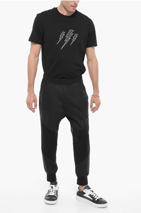 Slouch Fit Virgin Wool Blend Casual Broek in Zwart - Image 4