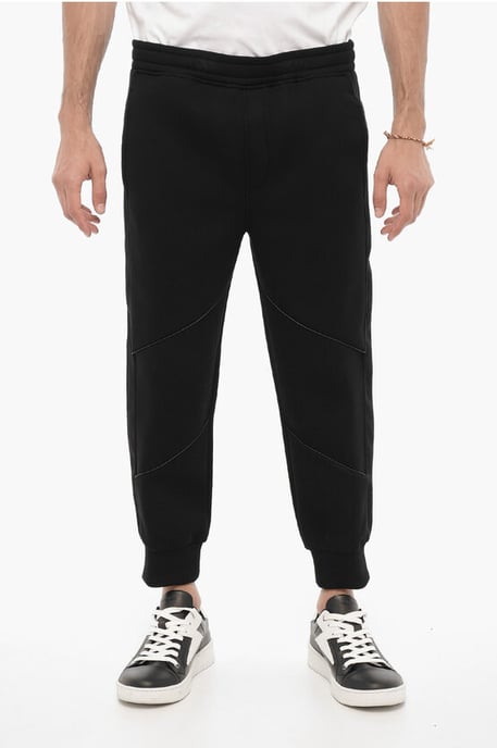 Skinny Fit Joggingbroek met Trekkoord in de Taille in Zwart - Image 1