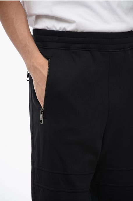 MODERNIST Biker-joggingbroek van katoenmix met ritszakken in zwart - Image 2