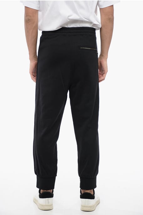 MODERNIST Biker-joggingbroek van katoenmix met ritszakken in zwart - Image 4