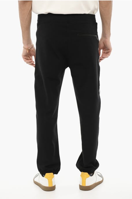 Skinny Fit Joggingbroek met Zij-bliksemprint in Zwart - Image 2