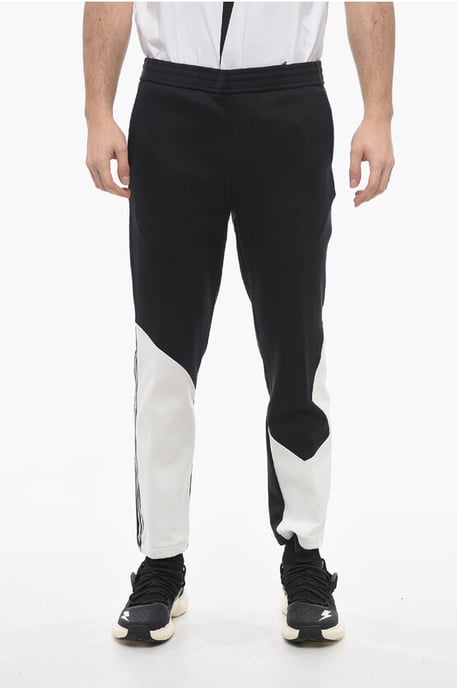 Skinny Fit MODERNIST joggingbroek met contrasterende details in zwart - Image 1