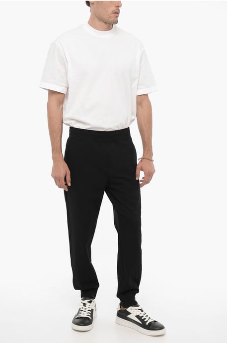 Skinny Fit JUMBLED BOLTS joggingbroek met borduursels in zwart - Image 4