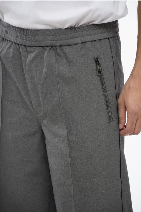 LOUIS-broek van stretchstof met elastische tailleband in grijs - Image 3
