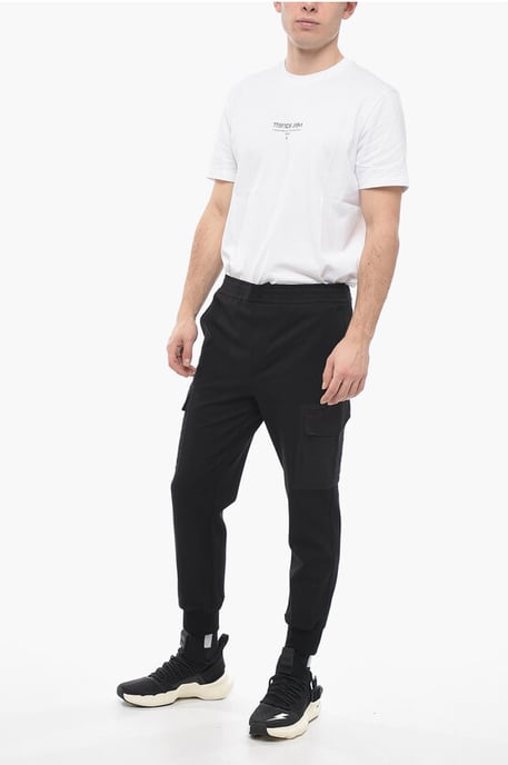 Skinny cargo-joggingbroek met lage taille in zwart - Image 4