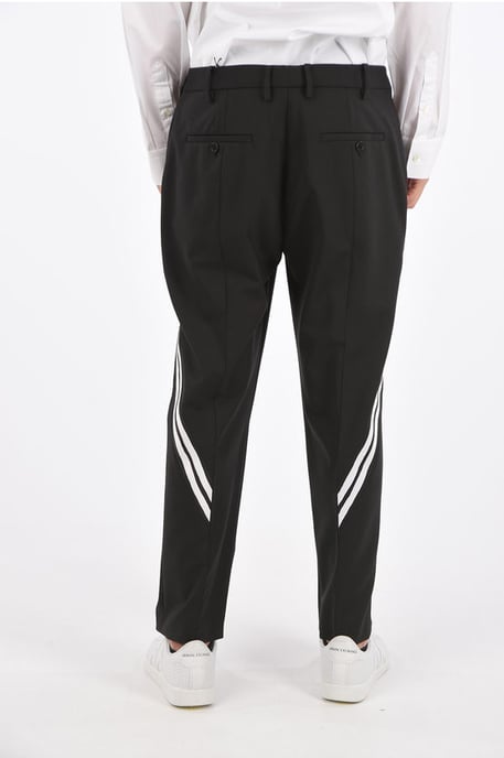 Middelhoge taille slim fit broek in zwart - Image 2