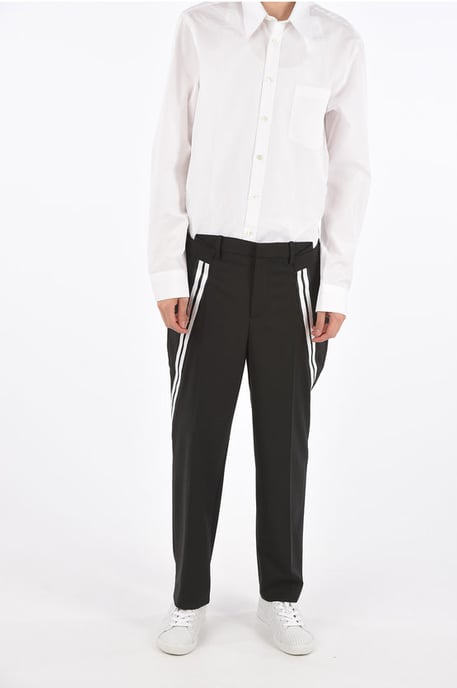 Middelhoge taille slim fit broek in zwart - Image 4