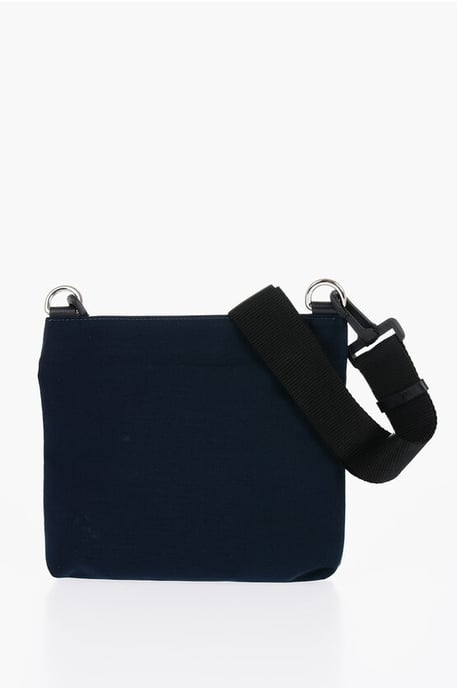 Nylon Sacoche met afneembare schouderband in blauw - Image 2
