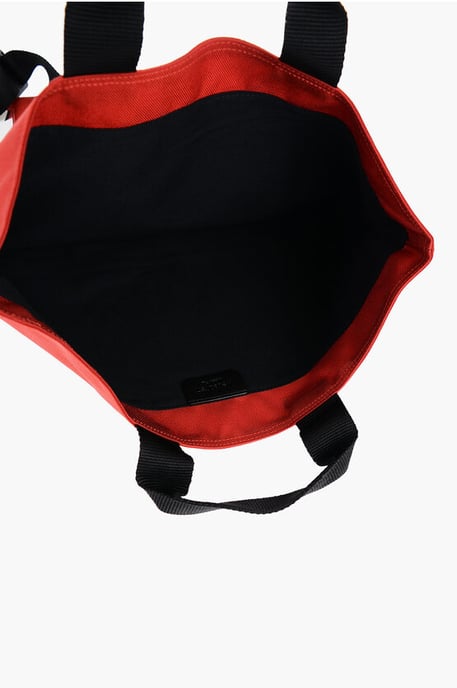 Nylon maxi-tas met afneembare schouderband in rood - Image 4