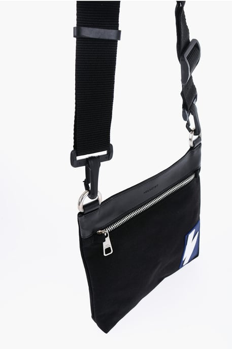 Nylon Sacoche met afneembare bandjes in zwart - Image 3