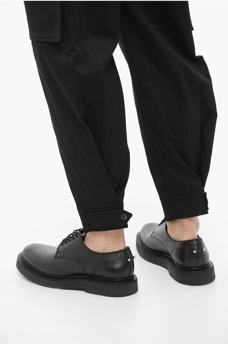 Losse FIREMAN Cargo-broek met enkelknoop in zwart - Image 4