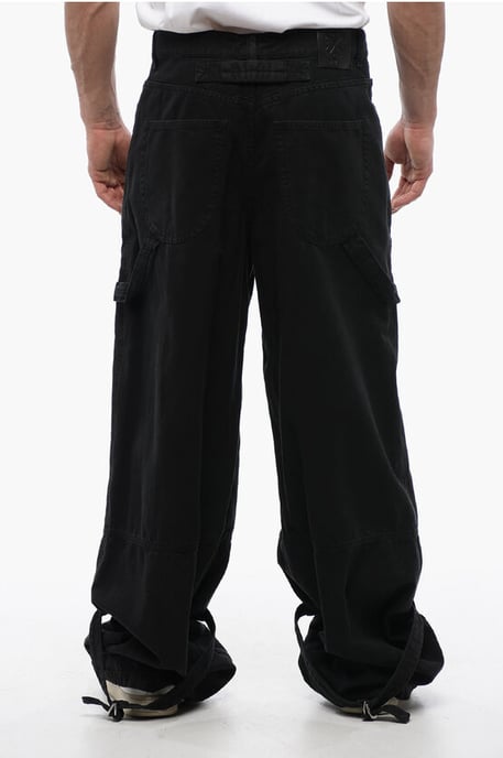 Relaxed Fit GARMDYED CARPENTER Cargo Denims 32 cm in zwart - Image 2
